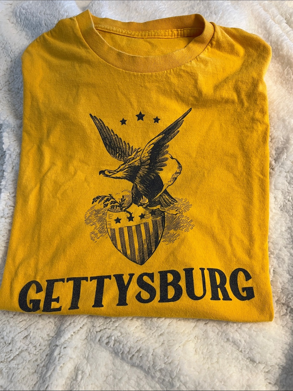 Gettysburg Men's Short Sleeve Graphic Tee - Yellow